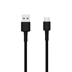   Mi USB Type-C pletený kábel 100 cm - tkaninou pokrytý kábel čierny