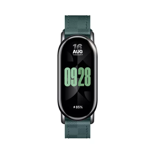 Xiaomi Smart Band 8 Kostičkový pásek (BHR7308GL) - kostkový kožený pásek zelený