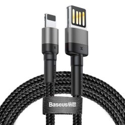   Baseus Cafule Lightning - USB (obojstranný) kábel 2m čierna-sivá (CALKLF-HG1)