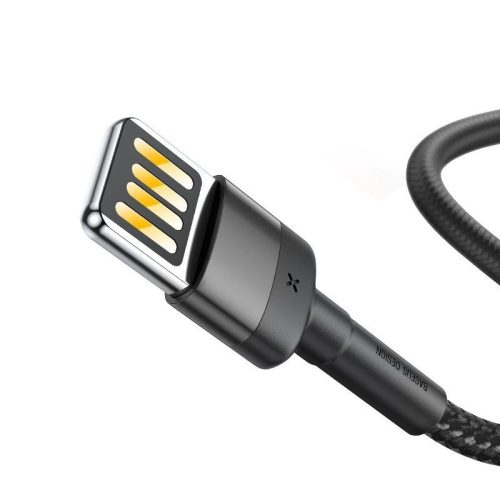 Baseus Cafule Lightning - USB (oboustranný) kabel 2m černá-šedá (CALKLF-HG1)