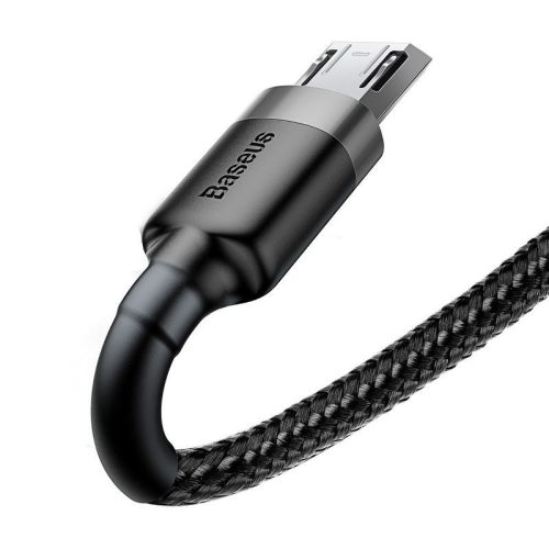 Baseus Cafule cablu USB-A - Micro-USB 0.5m gri-negru (CAMKLF-AG1)