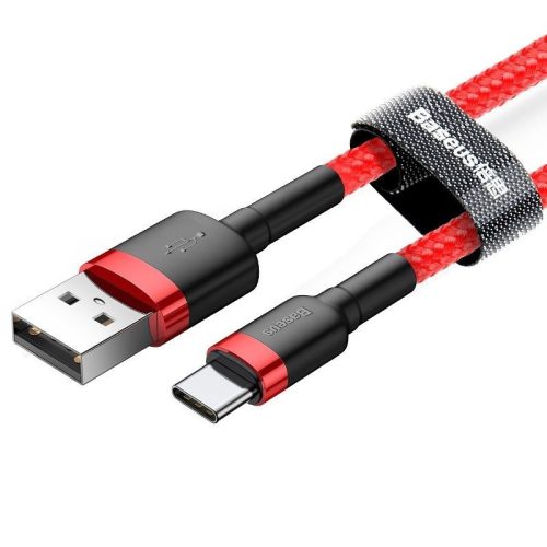 Baseus Cafule kabel ładujący USB-A - USB-C 05 m czerwony (CATKLF-A09)