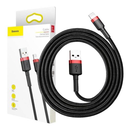 Baseus cafule USB lightning 2.4A 1M CALKLF-B19 čierny kábel