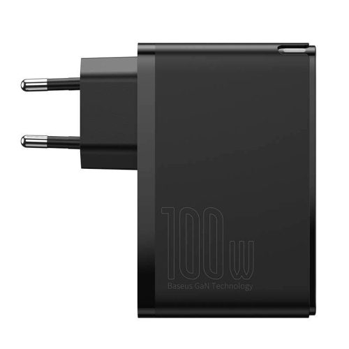 Baseus CCGAN2P-L01 GaN2 Pro 100W 2xUSB/2xUSB C încărcător negru