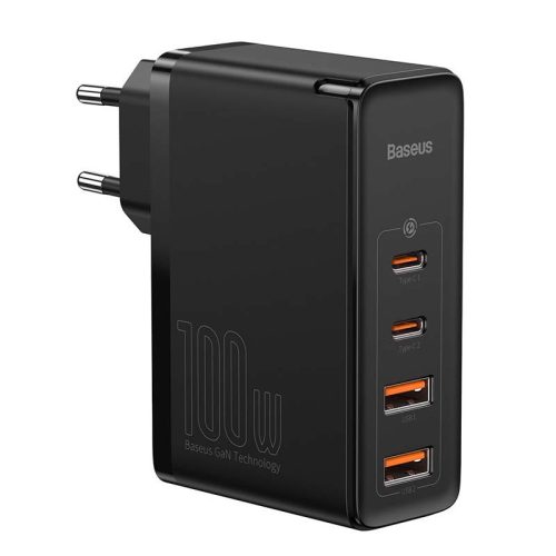 Baseus CCGAN2P-L01 GaN2 Pro 100W 2xUSB/2xUSB C încărcător negru