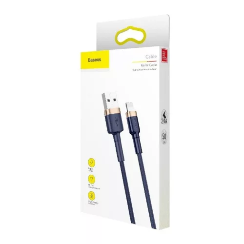 Baseus Cafule USB-Lightning nabíjecí kabel 2m tmavě modrý (CALKLF-CV3)