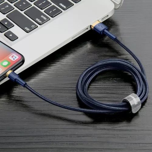 Baseus Cafule USB-Lightning nabíjecí kabel 2m tmavě modrý (CALKLF-CV3)