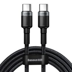   Baseus Cafule USB-C - USB-C kábel QC 3.0 2m šedý-čierny (CATKLF-ALG1)