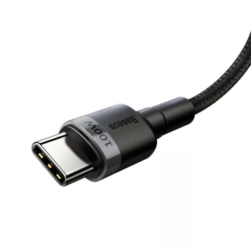 Baseus Cafule USB-C - USB-C kabel QC 3.0 2m šedá-černá (CATKLF-ALG1)