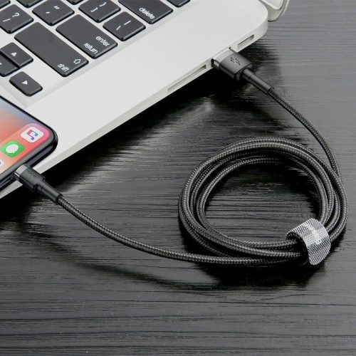 Baseus cafule USB lightning 2.4A 1M CALKLF-BG1 šedohnědý kabel