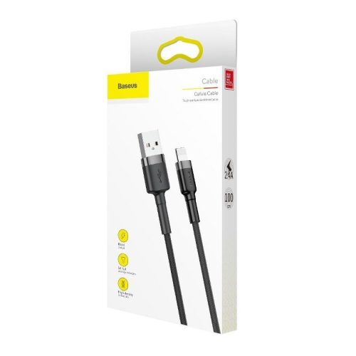 Baseus cafule USB lightning 2.4A 1M CALKLF-BG1 šedohnědý kabel