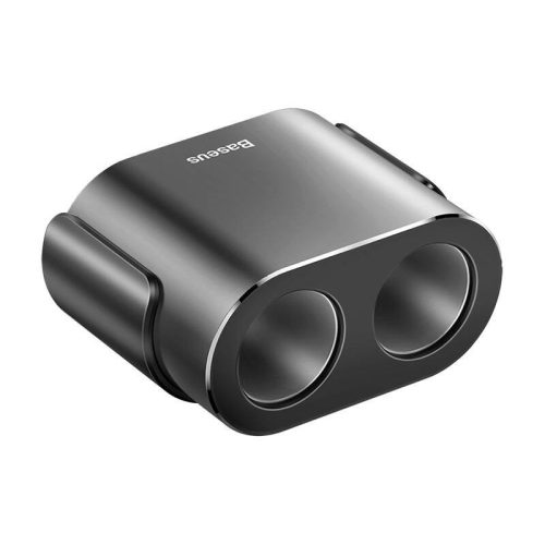 Baseus zapalovač do auta s rozbočovačem + 2xUSB auto nabíječka černá