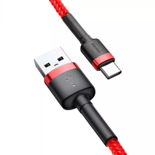 Baseus Cafule USB-USB-C kábel 2A 3m, piros