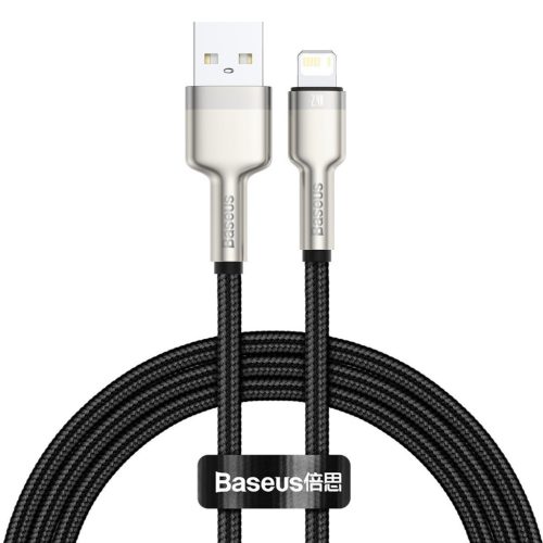 Baseus CALJK-A01 Cafule 1m 24A Lightning černý datový a nabíjecí kabel