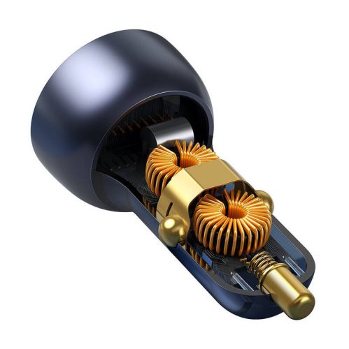 Baseus Particular Digital Display autoadaptér s displejom USB-A + USB-C QC3.0 + PD 65W (CCKX-C0G)