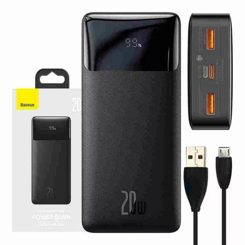 Baseus Bipow Powerbank 20000mAh 20W černý (PPBD050501)
