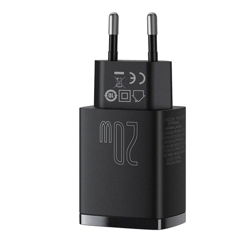 Baseus CCXJ-B01 20W USB/USB C încărcător rapid negru