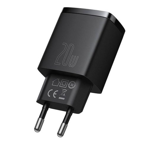 Baseus CCXJ-B01 20W USB/USB C încărcător rapid negru