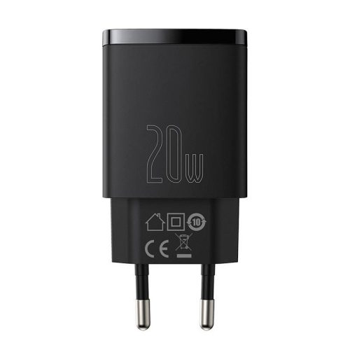Baseus CCXJ-B01 20W USB/USB C încărcător rapid negru