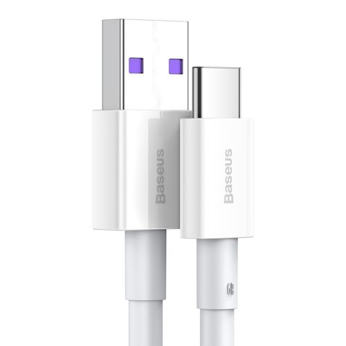 Baseus CATYS-A02 Superior 2m 66W USB A/USB C bílý datový a nabíjecí kabel