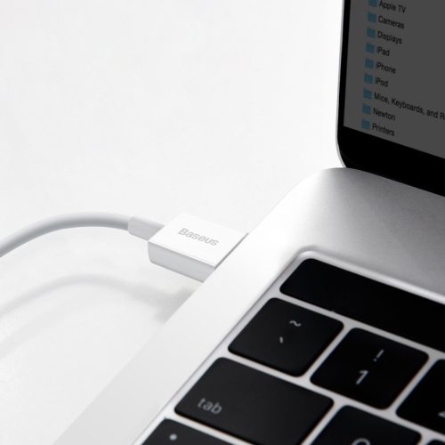 Baseus CATYS-A02 Superior 2m 66W USB A/USB C bílý datový a nabíjecí kabel