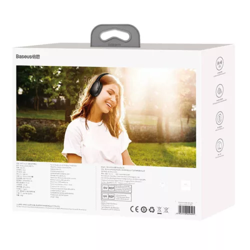 Baseus Encok D02 Pro Bluetooth čierne slúchadlá