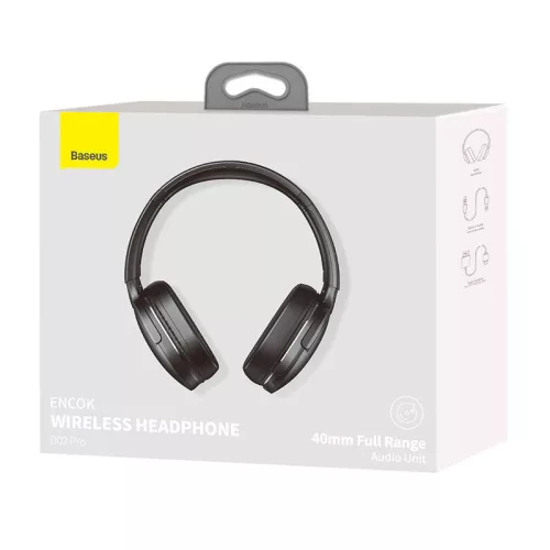 Baseus Encok D02 Pro Bluetooth čierne slúchadlá