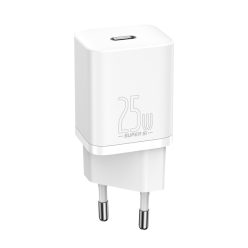   Baseus Super Si 1xUSB-C rýchlonabíjačka 25W biela (CCSP020102)