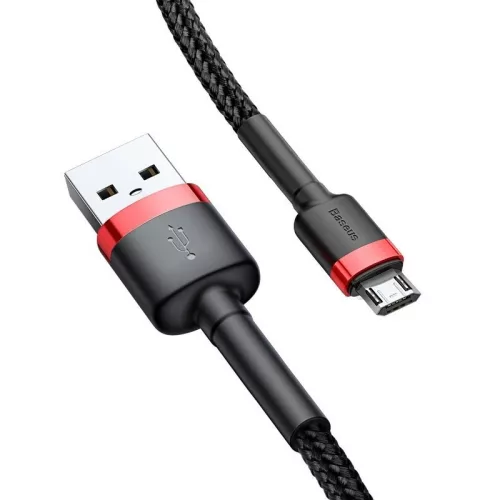 Baseus Cafule USB-A - Micro USB kabel 1.5A 2m červená-černá (CAMKLF-C91)