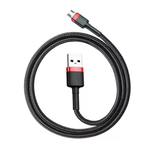 Baseus Cafule USB-A - Micro USB kabel 1.5A 2m červená-černá (CAMKLF-C91)