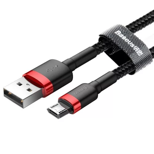 Baseus Cafule USB-A - Micro USB kabel 1.5A 2m červená-černá (CAMKLF-C91)