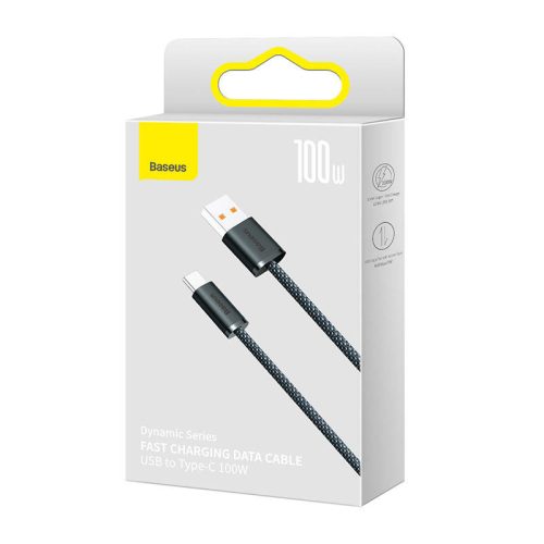 Baseus Dynamic Series USB – USB-C kabel 100W 1m šedý (CALD000616)