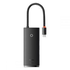   Baseus Lite Sorozat Hub 6 az 1-ben USB-C - 2x USB 3.0 + USB-C + HDMI + SD, fekete