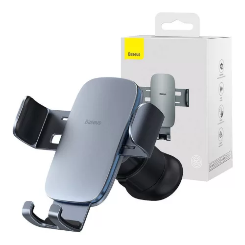 Baseus SUJS000013 Metal Age II szary uchwyt samochodowy do montażu w kratce wentylacyjnej