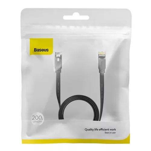 Kabel sieciowy Baseus RJ45 1Gbps 2m (czarny) (WKJS000101)