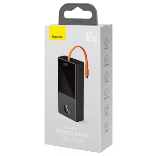 Baseus Elf 20000 mAh Power Bank, fekete