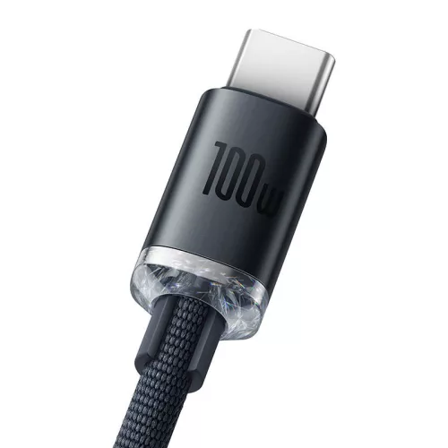 Baseus Crystal Shine 100W 2m USB-USB-C černý kabel