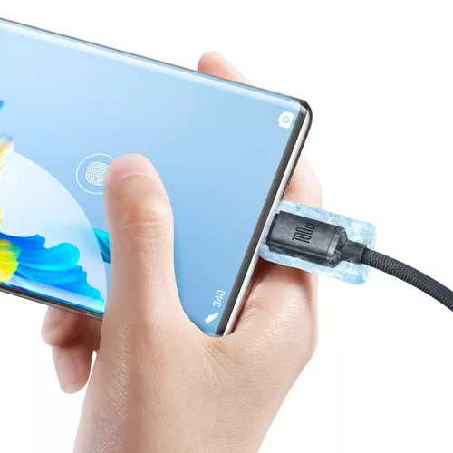 Baseus Crystal Shine 100W 2m USB-USB-C černý kabel