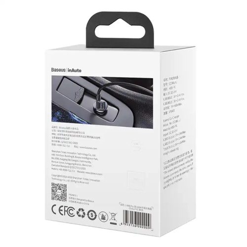 Baseus CCALLP-01 Grain Pro încărcător auto negru