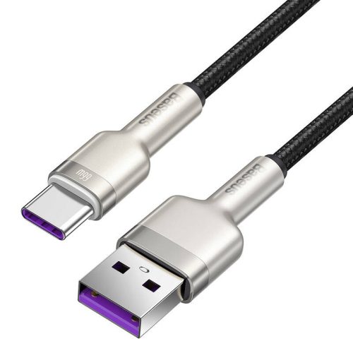 Baseus Cafule USB-A - USB-C kabel 66W 025m černý (CAKF000001)