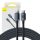 Baseus Crystal Shine USB-C-USB-C kábel 100W 1.2m čierny (CAJY000601)