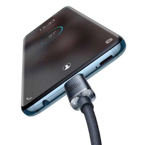 Baseus Crystal Shine USB-C-USB-C kabel 100W 1.2m černý (CAJY000601)