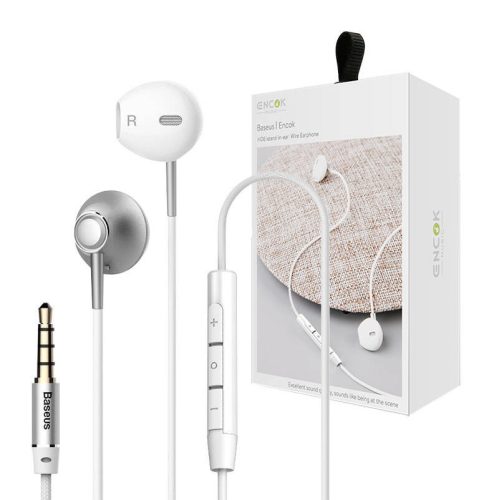 Słuchawki Baseus Encok H06 srebrne (NGH06-0S)