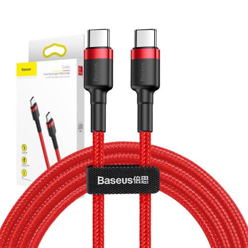 Baseus Cafule USB-C nabíjecí kabel 60W 1m červený (CATKLF-G09)