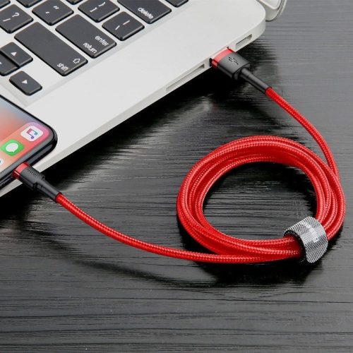 Baseus Cafule USB-Lightning punjač kabel 3 m crveni (CALKLF-R09)