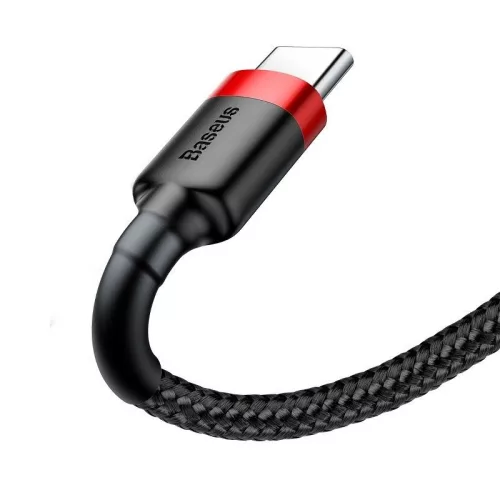 Baseus CATKLF-U91 Cafule 3m 2A USB A/USB C červená-černá datový a nabíjecí kabel