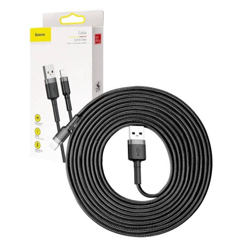 Baseus CALKLF-RG1 Cafule 3m 2A Lightning gray-black data and charging cable
