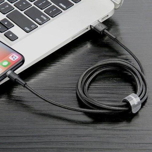 Baseus CALKLF-RG1 Cafule 3m 2A Lightning gray-black data and charging cable