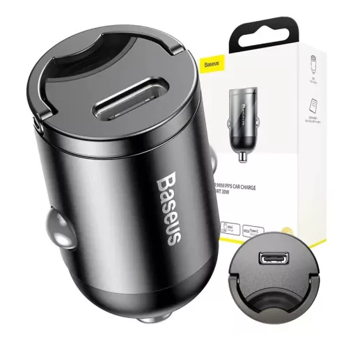 Baseus VCHX-B0G Tiny Star QC 4.0+ PD 30W szary ładowarka samochodowa