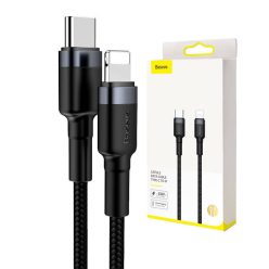   Baseus Cafule USB-C to Lightning PD Cable 18W 1m Black-Grey (CATLKLF-G1)